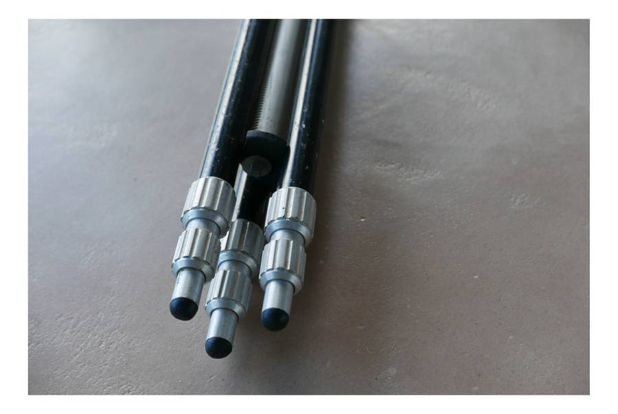 Compact vintage tripod adjutable centre column Hansa swivel head