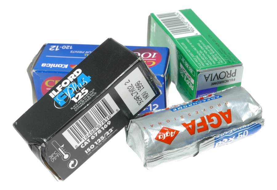 Agfa RSX50 Ilford FP4 Plus125 Fuji Provia 100 Konica Centuria 120 Expired Film