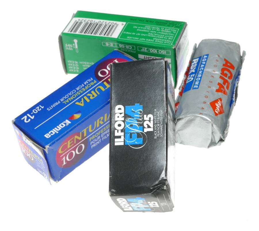 Agfa RSX50 Ilford FP4 Plus125 Fuji Provia 100 Konica Centuria 120 Expired Film