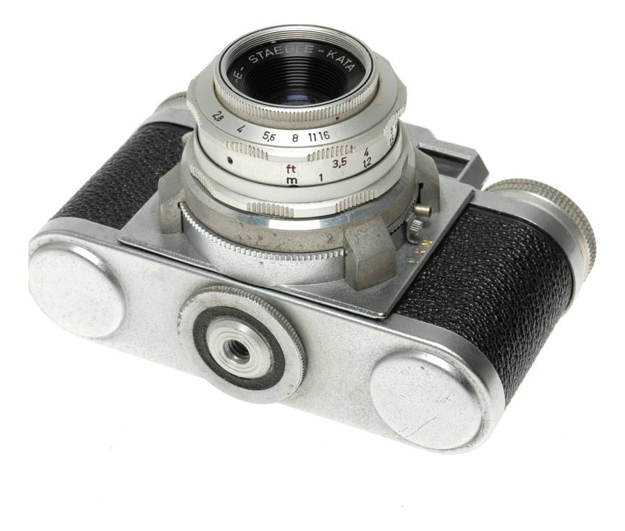 Braun Super Paxette 35mm Film RF Camera E-Staeble-Kata 2.8/45 mm`