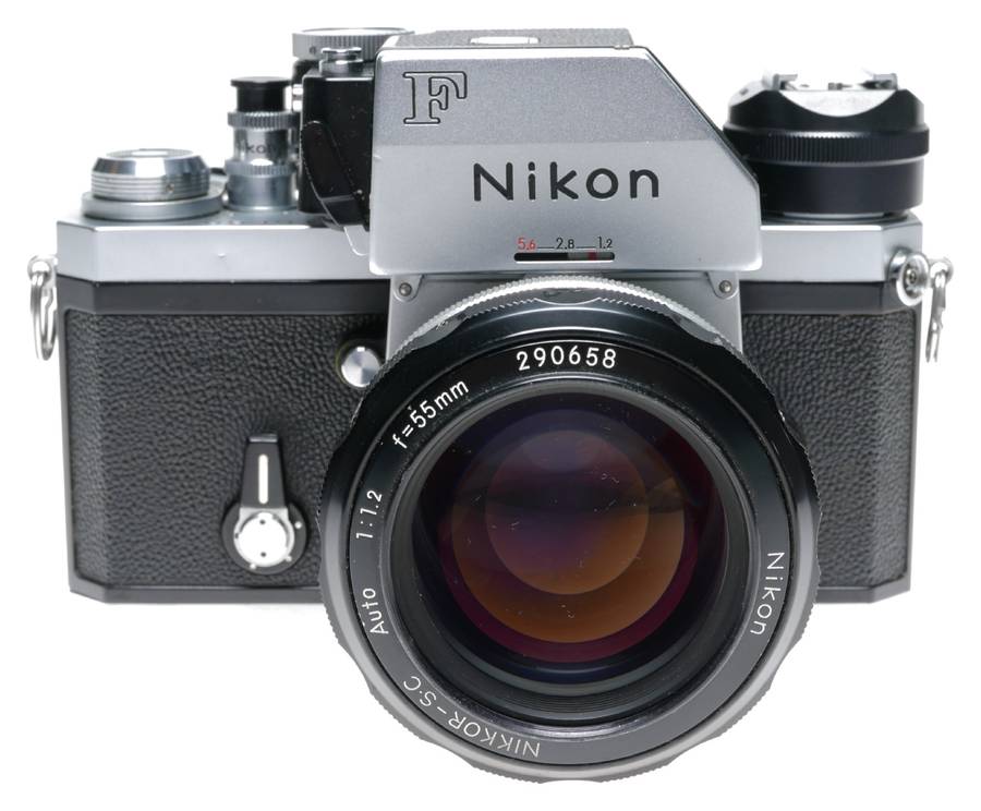 Nikon F SLR FTn Photomic Prism Finder Camera Nikkor S.C Auto 1:1.2 F=55mm