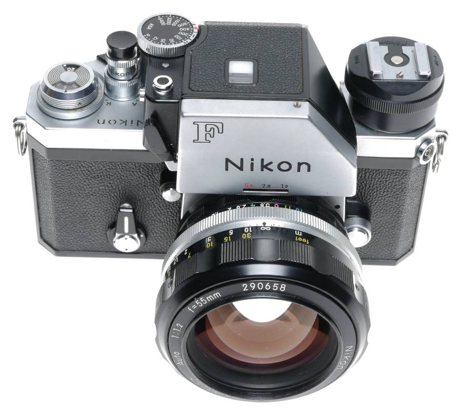 Nikon F SLR FTn Photomic Prism Finder Camera Nikkor S.C Auto 1:1.2 F=55mm