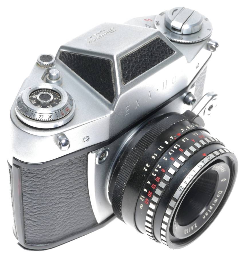 Ihagee EXA-IIa 35mm Film Camera Meyer Optik Domiplan 2.8/50