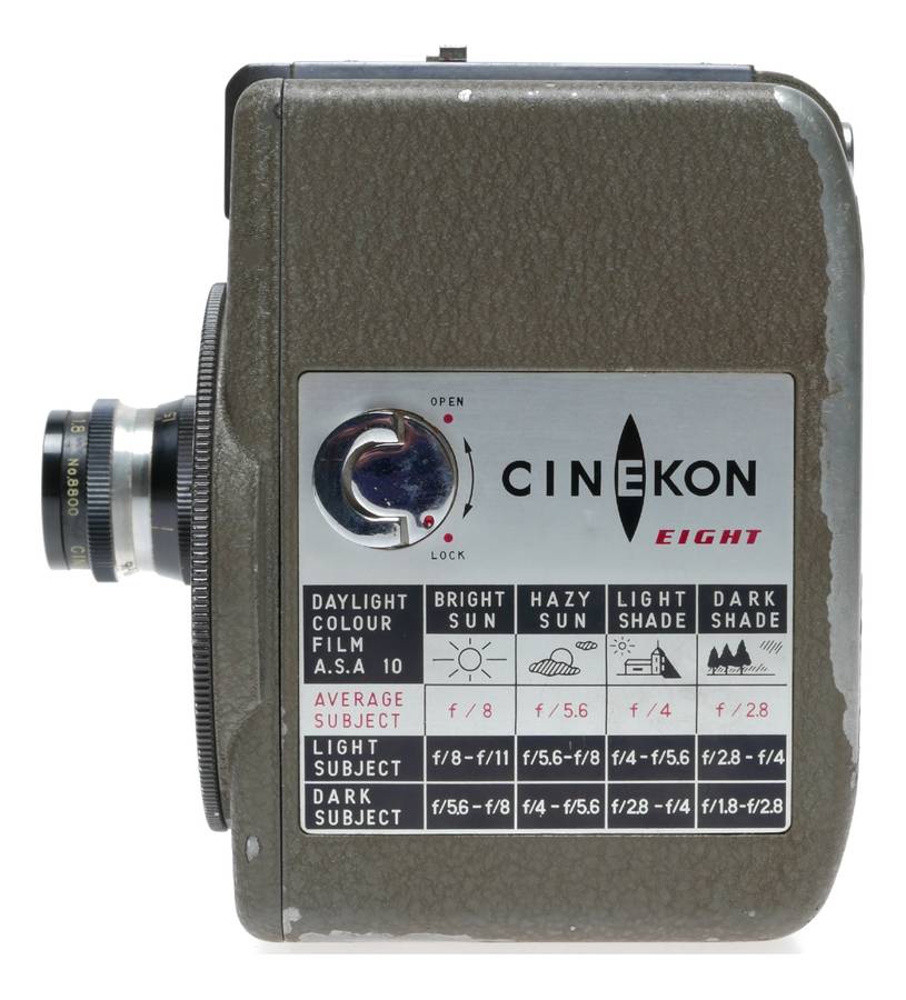 Cinekon Eight 8mm Film Camera Standard 13mm f:1.8 Lens