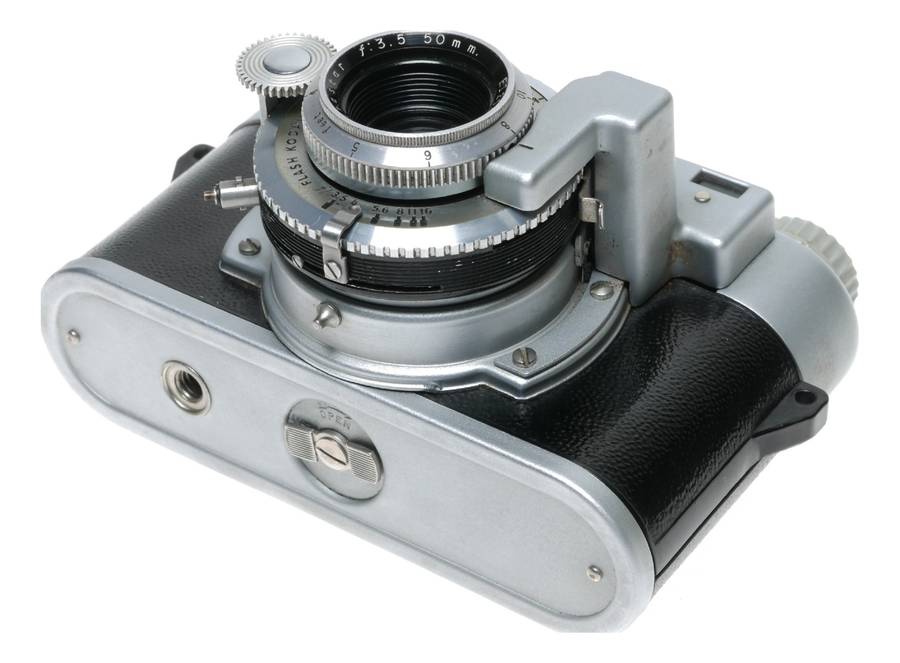 Kodak 35 Rangefinder 35mm Film Camera Anastar f:3.5/50 Flash Shutter