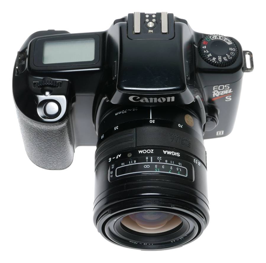 Canon EOS Rebel SII 1000FN QD 35mm SLR Film Camera 1:3.5-4.5 f=28-70