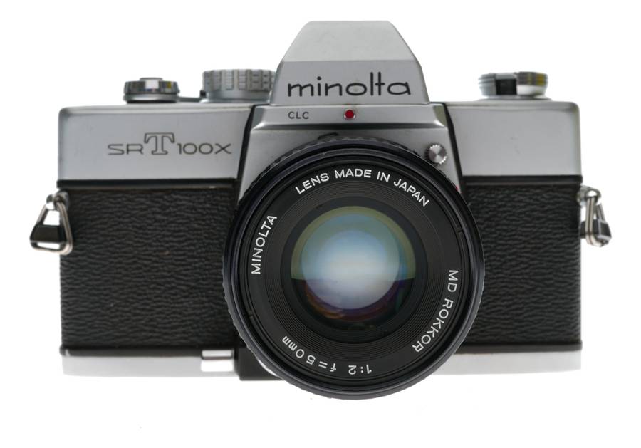 Minolta SRT100X SLR 35mm Film Camera Rokkor 1:2 50mm