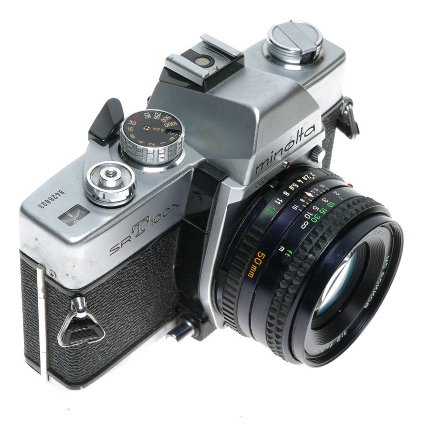 Minolta SRT100X SLR 35mm Film Camera Rokkor 1:2 50mm
