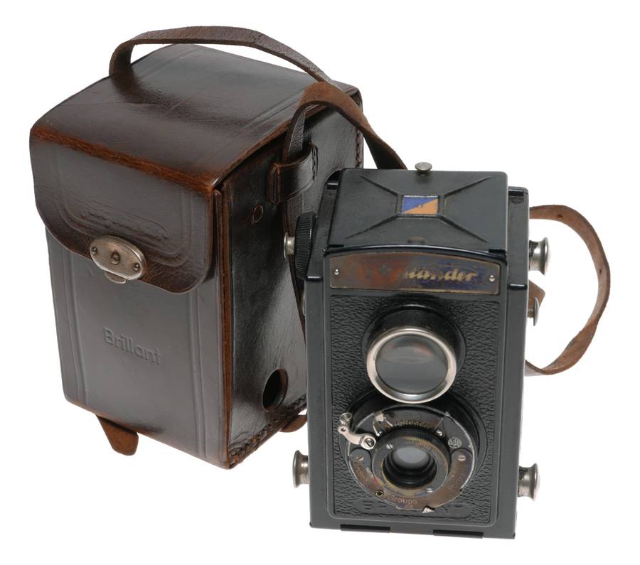 Voigtlander Brillant Early Metal TLR 120 Film Camera Voigtar 1:6.3 F=7.5cm