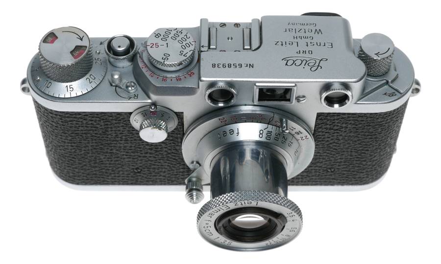 Leica RD IIIf 3F film camera red scale Elmar 3.5/50mm lens CLEAN