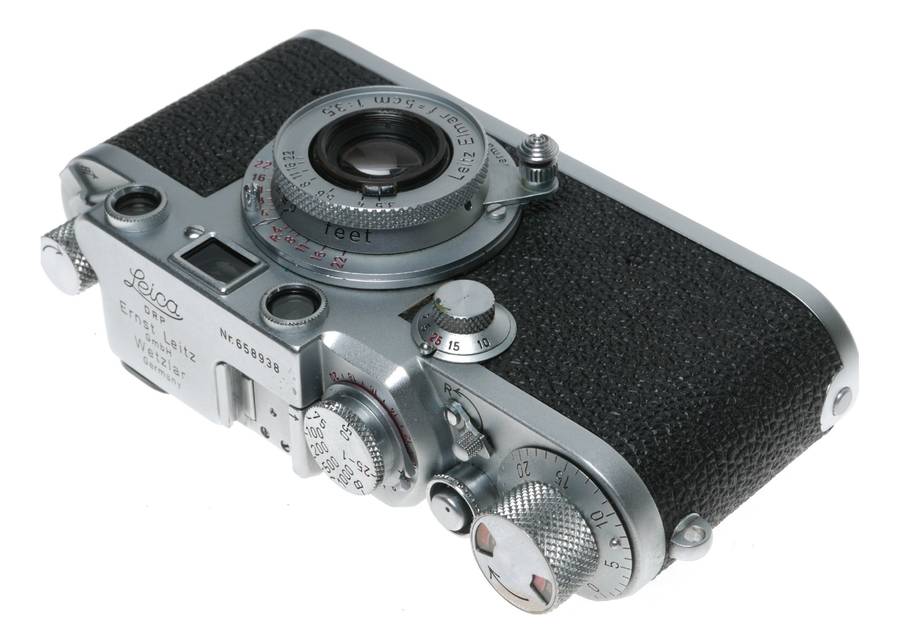 Leica RD IIIf 3F film camera red scale Elmar 3.5/50mm lens CLEAN