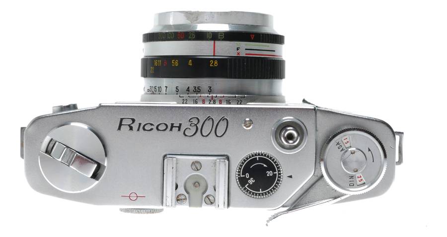 Ricoh 300 35mm Film Rangefinder Camera Riken 2.8/4.5cm