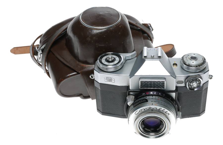 Zeiss Ikon Contaflex Super 35mm Film SLR Camera Tessar 2.8/45