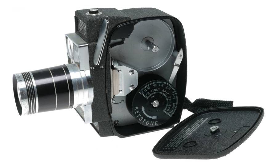 Keystone K-7 Zoom 8mm Film Electric Eye Movie Camera Manual Case