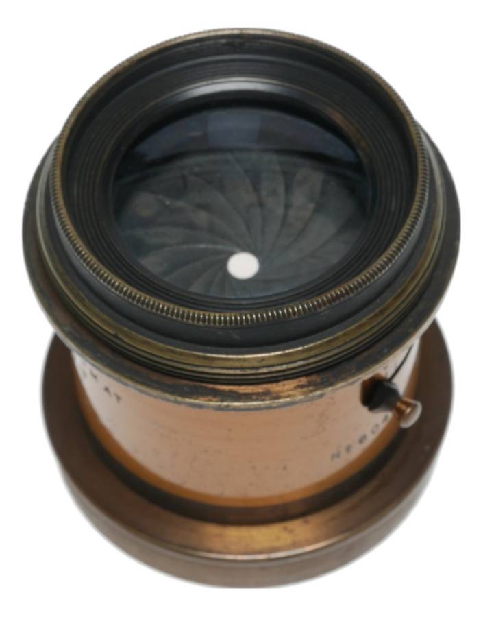 Ross Symmetric Anastigmat 1:8 F:9 In. Plate Bellows Camera Brass Lens