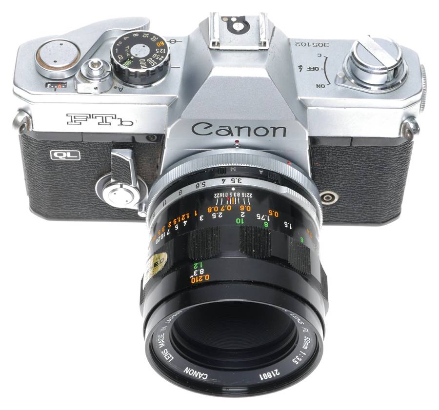 Canon FTb QL SLR Film Camera Macro FL 50mm 1:3.5