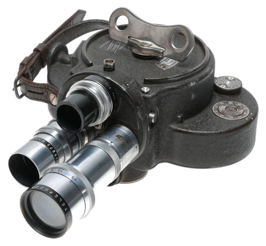 Bell Howell Filmo 70-DA 16mm Cine Camera Dallmeyer 6 in F4.5 3 in F3.5 Lenses