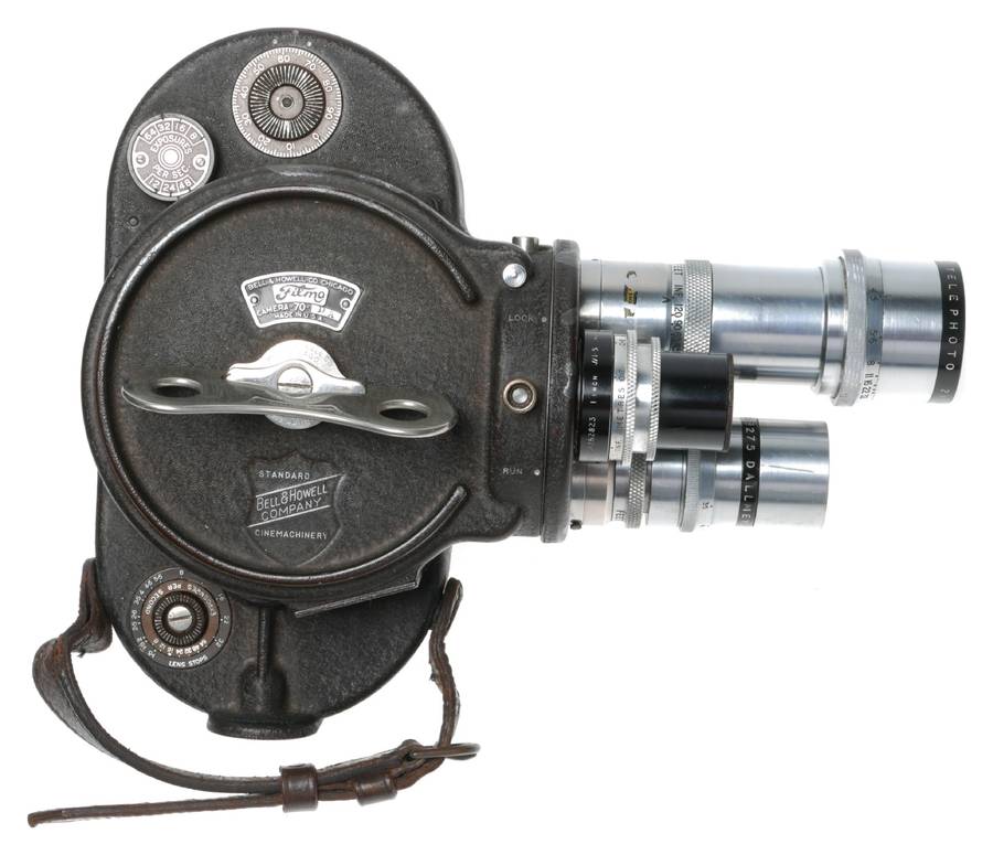 Bell Howell Filmo 70-DA 16mm Cine Camera Dallmeyer 6 in F4.5 3 in F3.5 Lenses
