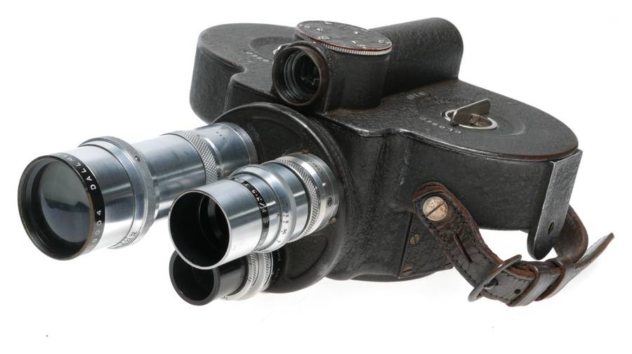 Bell Howell Filmo 70-DA 16mm Cine Camera Dallmeyer 6 in F4.5 3 in F3.5 Lenses