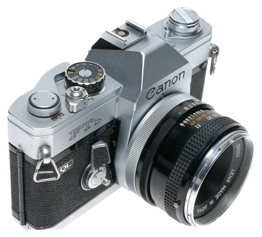 Canon FTb QL 35mm SLR Film Camera FD Lens 1.8/50