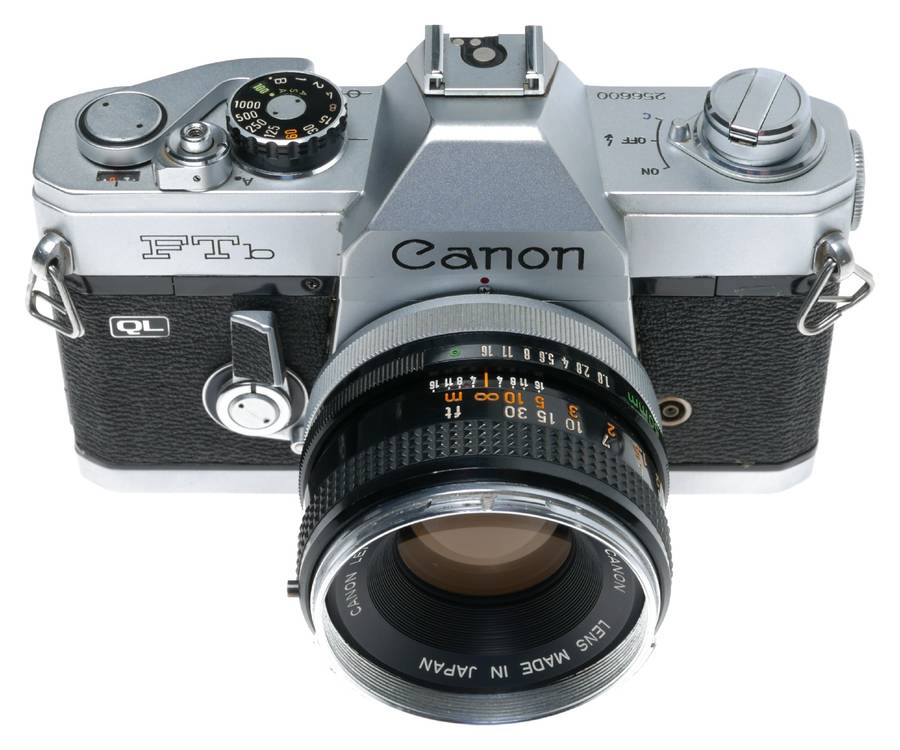 Canon FTb QL 35mm SLR Film Camera FD Lens 1.8/50