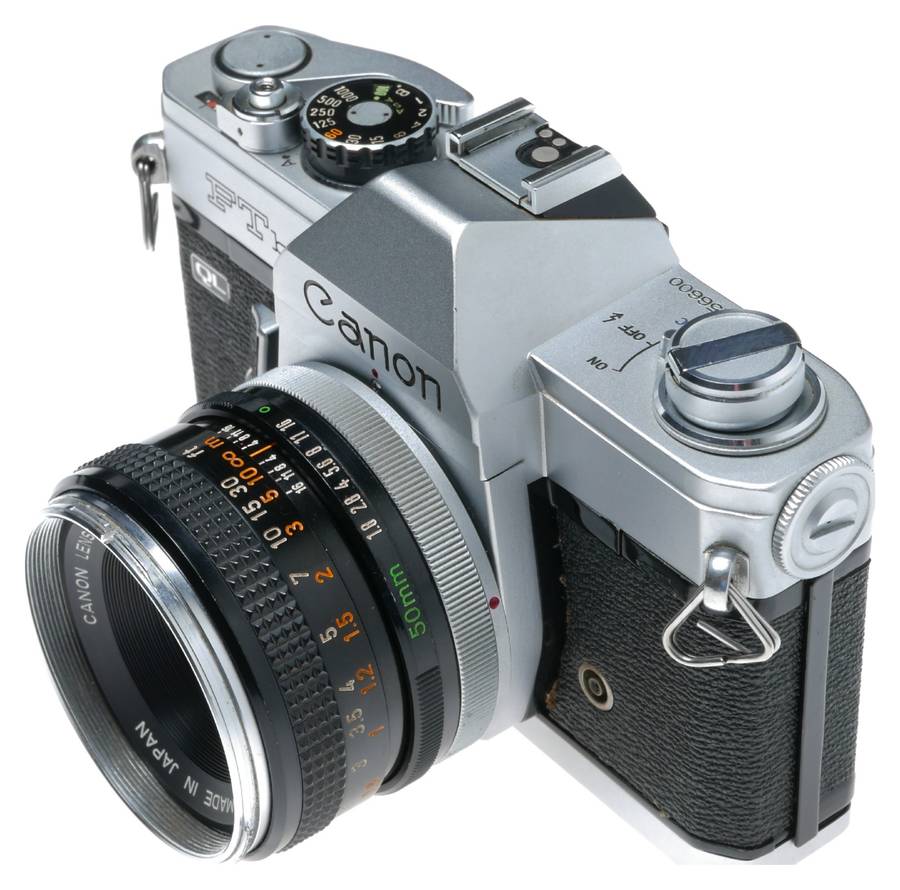 Canon FTb QL 35mm SLR Film Camera FD Lens 1.8/50