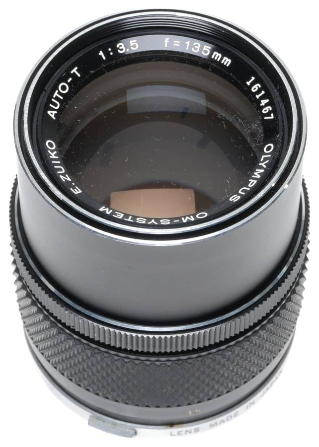 Olympus E.Zuiko Auto-T 3.5/135mm OM System Telephoto Camera Lens