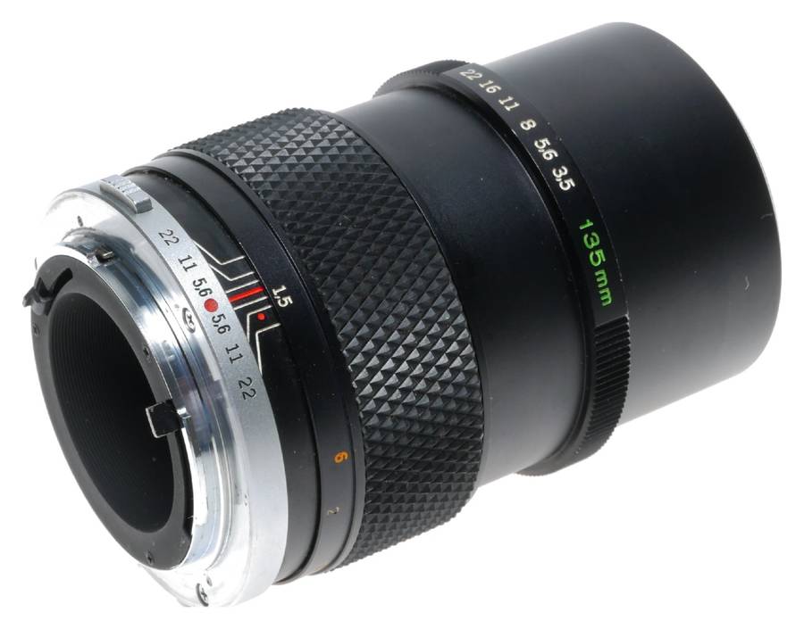 Olympus E.Zuiko Auto-T 3.5/135mm OM System Telephoto Camera Lens