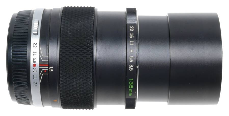 Olympus E.Zuiko Auto-T 3.5/135mm OM System Telephoto Camera Lens
