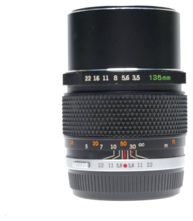 Olympus E.Zuiko Auto-T 3.5/135mm OM System Telephoto Camera Lens