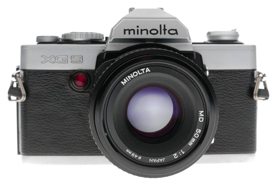 Minolta XG 9 XG-S 35mm SLR Film Camera MD 1:2 50mm Lens