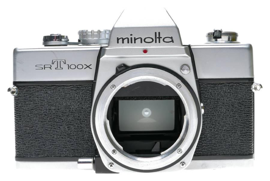 Minolta SRT 100X 35mm Film SLR Camera MD 1:2./50 Lens