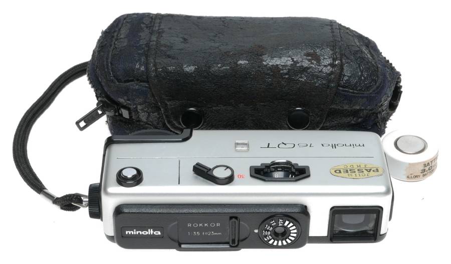 Minolta 16QT Subminiature Viewfinder Camera Rokkor 3.5/23mm