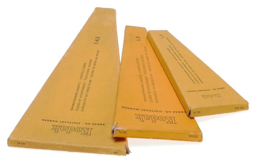 Kodak Retina Camera Close-Up Attachment Focusing Guides 1:2 1:3 1:4.5