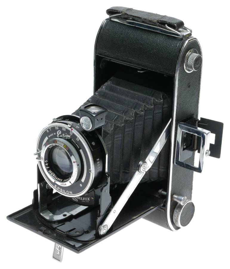 Ensign 420 Selfix Pocket Folding Camera Ensar Anastigmat 4.5/105mm