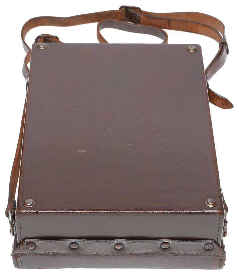 Brown flight case vintage Leitz camera lenses accessories outfit