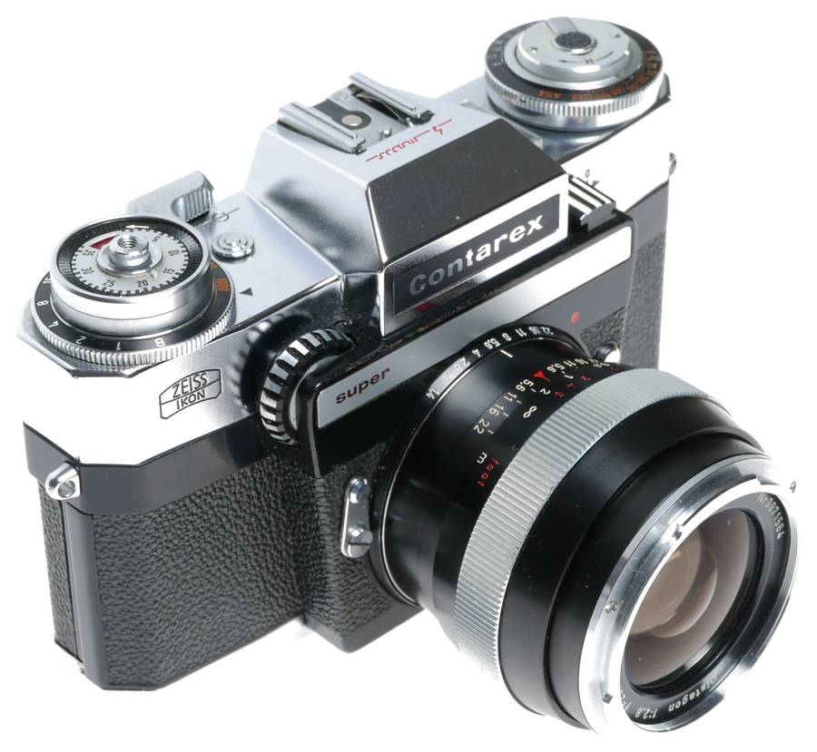 Zeiss Contarex Super SLR film camera 3 lenses and lots more