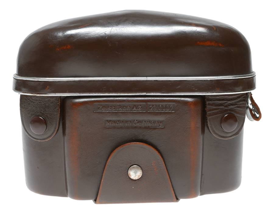 Contaflex Zeiss Ikon vintage film camera antique leather case in used condition strap