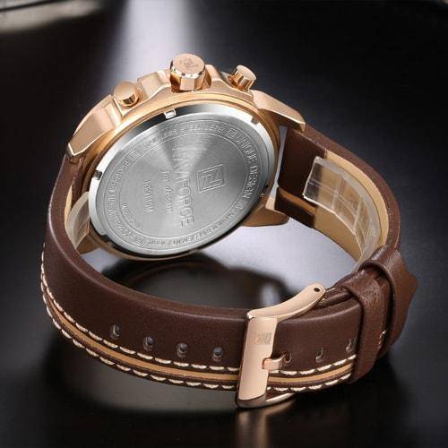 Naviforce 9110 Mens Chronograph Watch - Brown