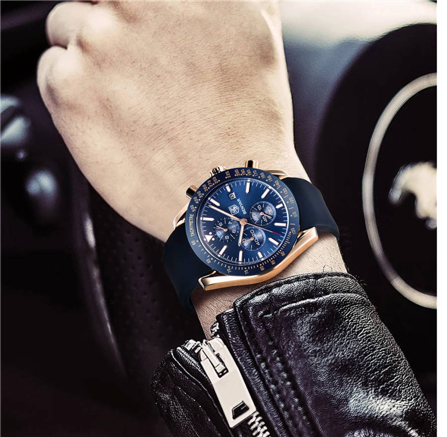 Benyar 5140 Mens Chronograph Watch - Blue