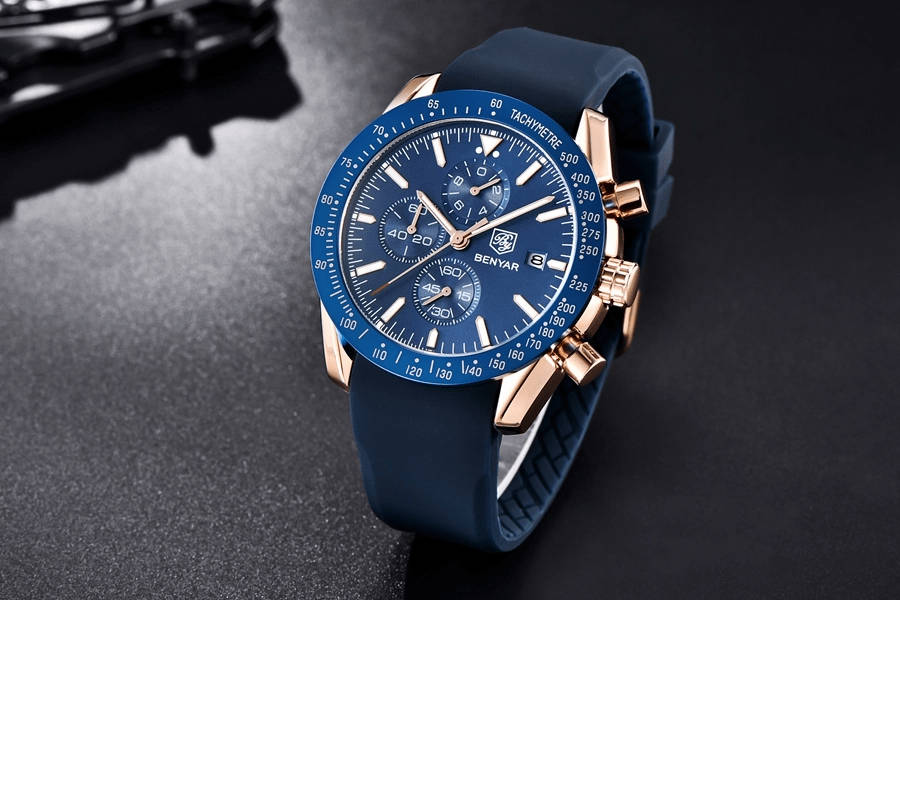 Benyar 5140 Mens Chronograph Watch - Blue