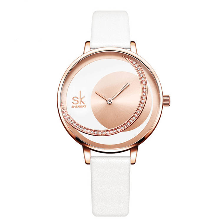 Shengke K0088 Womens Watch - White