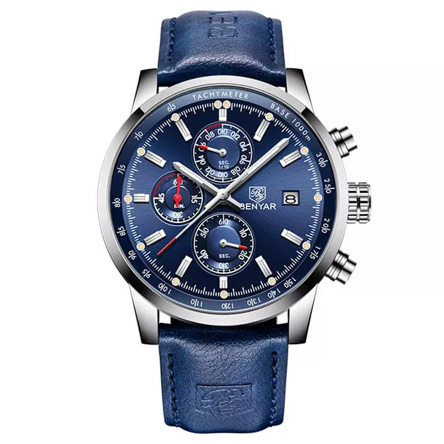 Benyar 5102 Mens Chronograph Watch - Blue