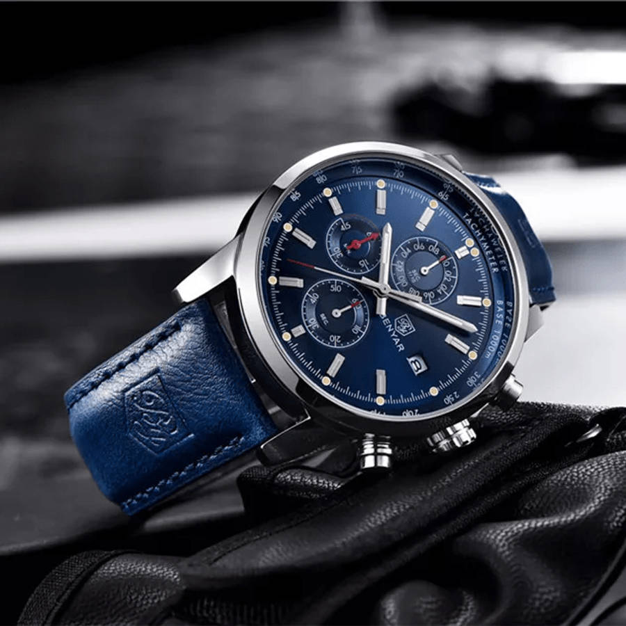 Benyar 5102 Mens Chronograph Watch - Blue