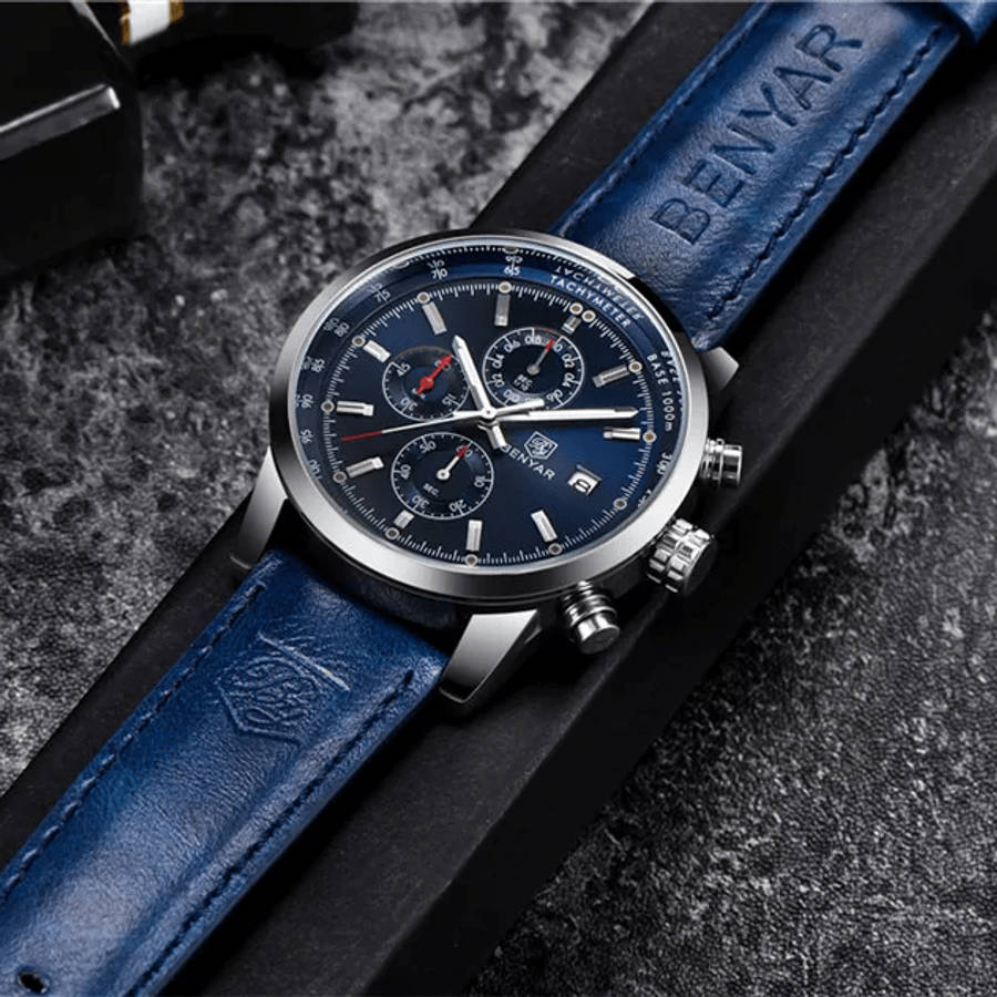 Benyar 5102 Mens Chronograph Watch - Blue
