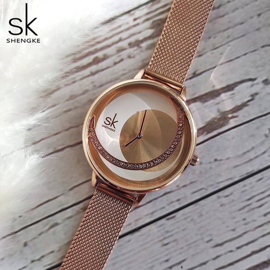 Shengke K0088 Womens Watch - Rose Gold