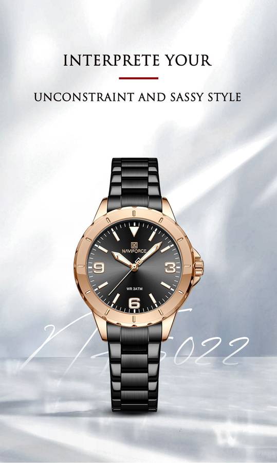 Naviforce 5022 Womens Watch - Black