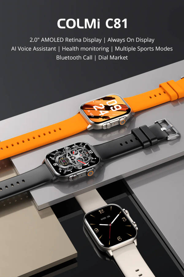 Colmi C81 Smart Watch - Black