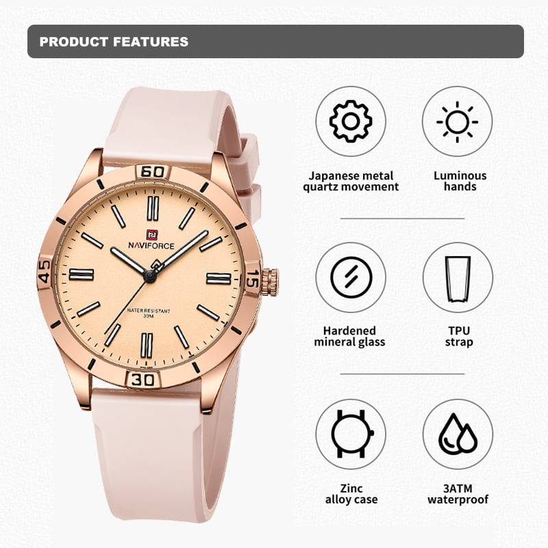 Naviforce 5041 Womens Watch - Pink