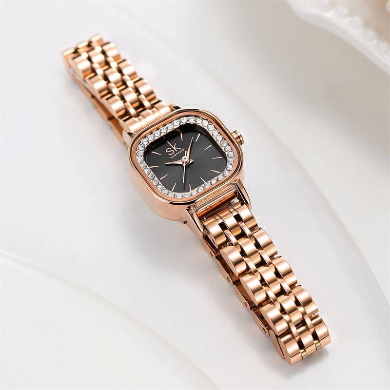 Shengke K0170 Womens Watch - Rose Gold